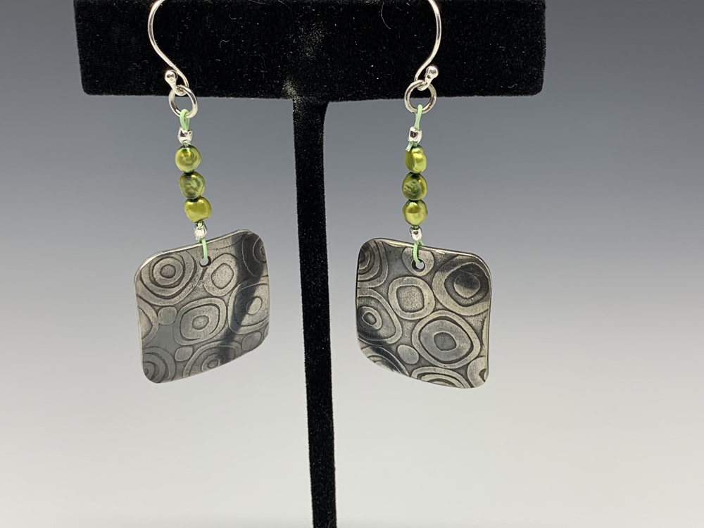 Silver and Pearl Earrings